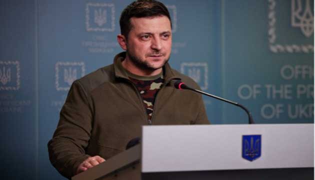 President Zelensky: ‘It seems everything…already done is still not enough…They want to kill even more… This is murder. Deliberate murder.” (Photo and speech from Ukrainian Presidential Official website. March 6, 2022)
