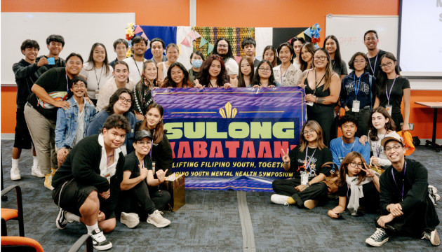 Regarded as the first Filipino youth mental health symposium in Metro Vancouver, Jay Legaspi (third from left) explained the “Sulong Kabataan” project was developed by and catered for the Filipino youth and supported by the UBC School of Nursing and the Mabuhay House Society.