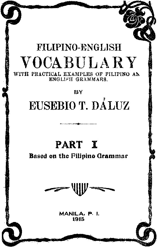 Filipino English Grammar Full