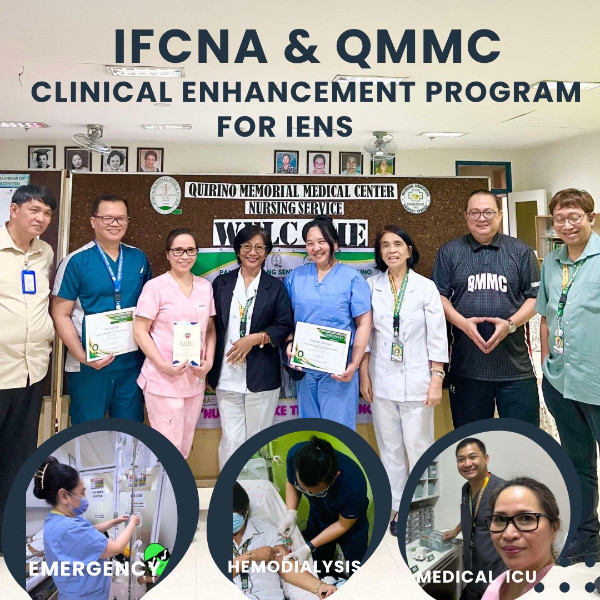 The first group of Filipino nurses hold their certificate of training with Quirino Memorial Medical Center staff upon completion of the clinical enhancement program. Photo by Mark Gravoso.
